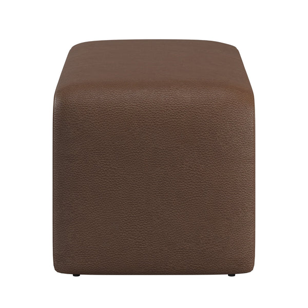 Gainsborough Sculptural Boucle Ottoman Curved Accent Seat for Modern Living Rooms