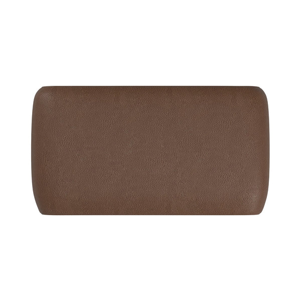 Gainsborough Sculptural Boucle Ottoman Curved Accent Seat for Modern Living Rooms