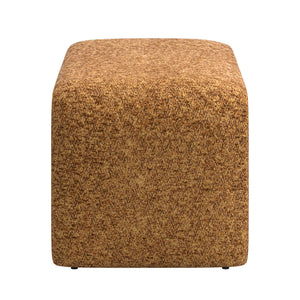 Gainsborough Sculptural Boucle Ottoman Curved Accent Seat for Modern Living Rooms