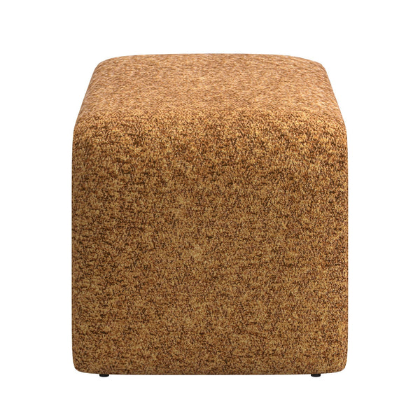 Gainsborough Sculptural Boucle Ottoman Curved Accent Seat for Modern Living Rooms