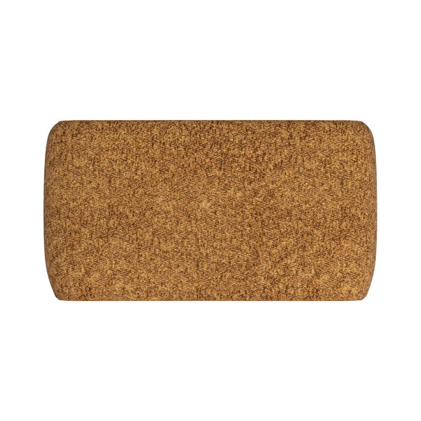 Gainsborough Sculptural Boucle Ottoman Curved Accent Seat for Modern Living Rooms