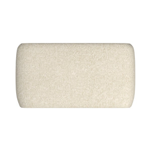 Gainsborough Sculptural Boucle Ottoman Curved Accent Seat for Modern Living Rooms