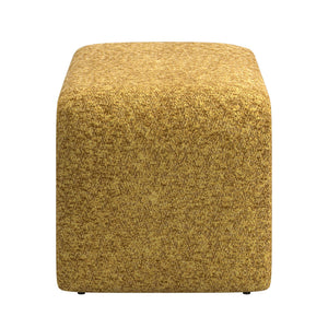 Gainsborough Sculptural Boucle Ottoman Curved Accent Seat for Modern Living Rooms