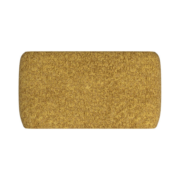 Gainsborough Sculptural Boucle Ottoman Curved Accent Seat for Modern Living Rooms