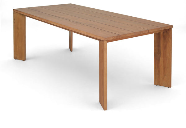 Meridian Furniture Mirella Solid Teak Rectangular Outdoor Dining Table for Patio Terrace Entertaining 78.75 inches 111-DT78