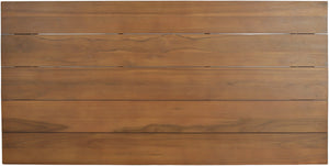 Meridian Furniture Mirella Solid Teak Rectangular Outdoor Dining Table for Patio Terrace Entertaining 78.75 inches 111-DT78