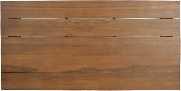 Meridian Furniture Mirella Solid Teak Rectangular Outdoor Dining Table for Patio Terrace Entertaining 78.75 inches 111-DT78
