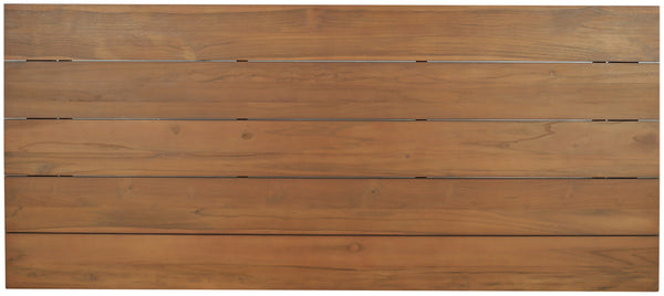 Meridian Furniture Mirella Solid Teak Rectangular Outdoor Dining Table for Patio Terrace Entertaining 96 inches 111-DT96