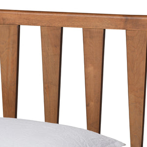 Baxton Studio Baxton Studio Kuro Twin Platform Bed – Modern Walnut Brown Wood, Adjustable Height, Sleek Design Kuro-Ash Walnut-Twin