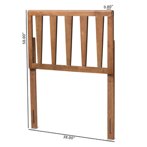 Baxton Studio Baxton Studio Modern Ash Walnut Headboard with Adjustable Height for Stylish Bedroom Decor Duncan Twin MG9728-Ash Walnut-HB-Twin