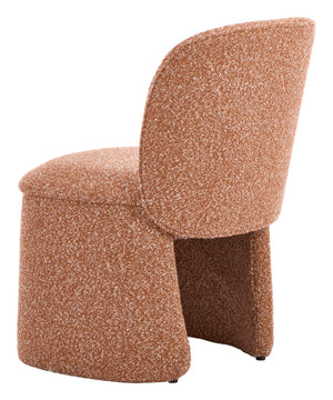 Citrine Shearling Upholstered Dining Chairs Set of 2 Art Deco Rubberwood Frame