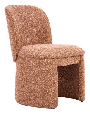 Citrine Shearling Upholstered Dining Chairs Set of 2 Art Deco Rubberwood Frame