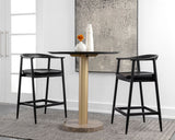 Jeremy Counter Stool - Black 111007 Sunpan