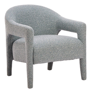 Zuo Modern Eluma Shearling Accent Chair Plush Rubberwood Frame Mid-century Living Room Seat 111008