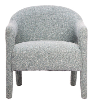 Eluma Shearling Accent Chair Plush Rubberwood Frame Mid-century Living Room Seat