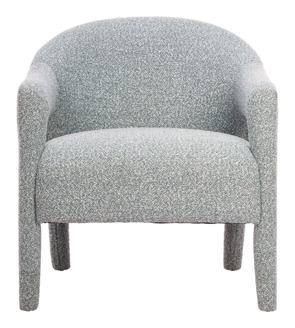 Eluma Shearling Accent Chair Plush Rubberwood Frame Mid-century Living Room Seat