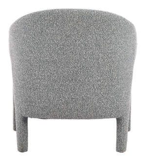 Eluma Shearling Accent Chair Plush Rubberwood Frame Mid-century Living Room Seat