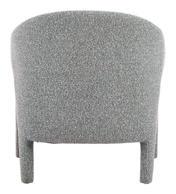 Eluma Shearling Accent Chair Plush Rubberwood Frame Mid-century Living Room Seat