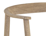 Jeremy Counter Stool - Weathered Oak - Dove Cream 111008 Sunpan