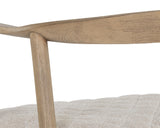 Jeremy Counter Stool - Weathered Oak - Dove Cream 111008 Sunpan