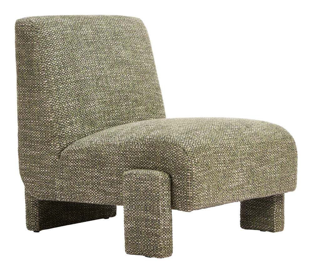 Zuo Modern Orleen Accent Chair Textured Polyester Upholstery Solid Wood Frame Modern Lounge 111010