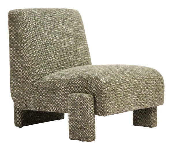 Zuo Modern Orleen Accent Chair Textured Polyester Upholstery Solid Wood Frame Modern Lounge 111010