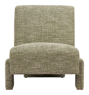 Orleen Accent Chair Textured Polyester Upholstery Solid Wood Frame Modern Lounge