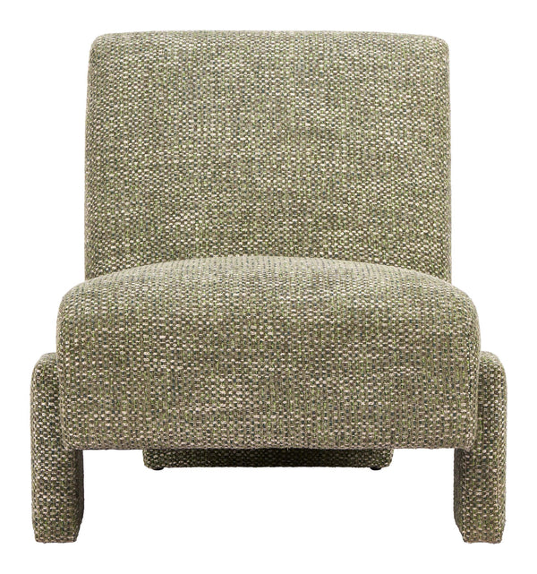Orleen Accent Chair Textured Polyester Upholstery Solid Wood Frame Modern Lounge