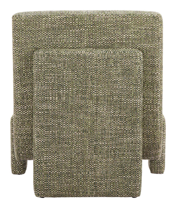 Orleen Accent Chair Textured Polyester Upholstery Solid Wood Frame Modern Lounge