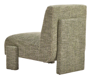Orleen Accent Chair Textured Polyester Upholstery Solid Wood Frame Modern Lounge