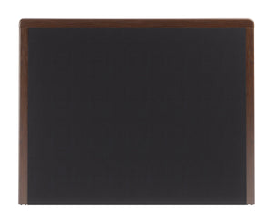 Somune Queen Upholstered Bed Faux Linen Fabric Walnut Accents Modern Glam Bedroom