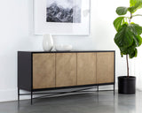 Algarve Sideboard - Black / Champagne Gold 111015 Sunpan