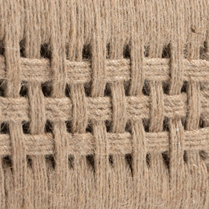 Amaria Mango Wood Nightstand with Jute Accents Handcrafted Bedside Storage Table