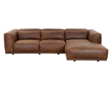 Santino Sofa Chaise - Raf - Aged Cognac Leather 111036 Sunpan