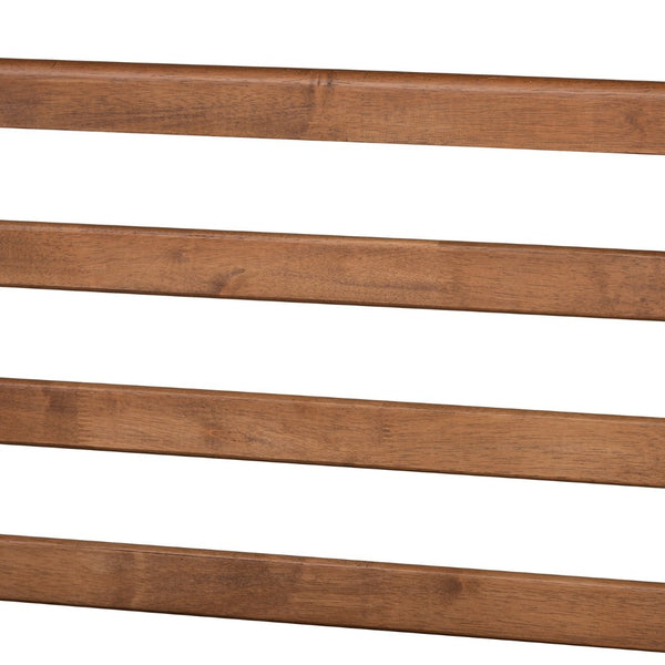 Baxton Studio Baxton Studio Ryo Twin Platform Bed - Elegant Walnut Finish, Mid-Century Design, Customizable Height Ryo-Ash Walnut-Twin