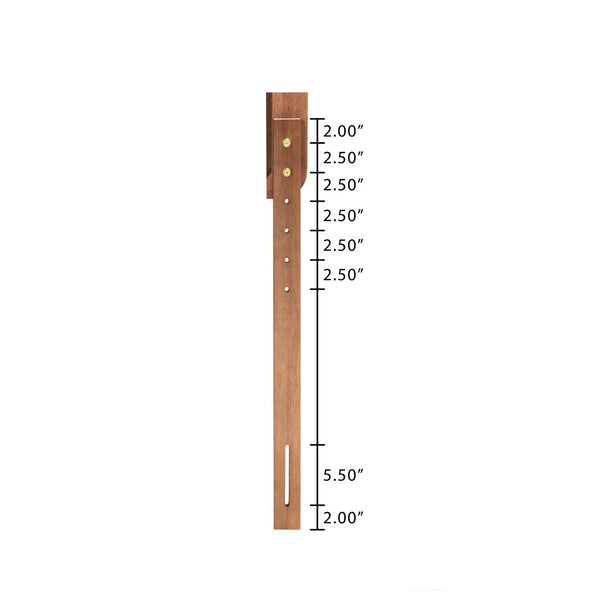 Baxton Studio Baxton Studio Ryo Twin Platform Bed - Elegant Walnut Finish, Mid-Century Design, Customizable Height Ryo-Ash Walnut-Twin