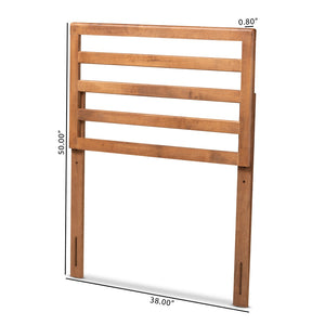 Baxton Studio Baxton Studio Modern Ash Walnut Wood Headboard for Twin Beds - Adjustable Height & Stylish Design Akemi Twin MG9729-Ash Walnut-HB-Twin