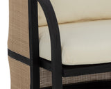 Palermo Lounge Chair - Charcoal - Stinson Cream 111044 Sunpan