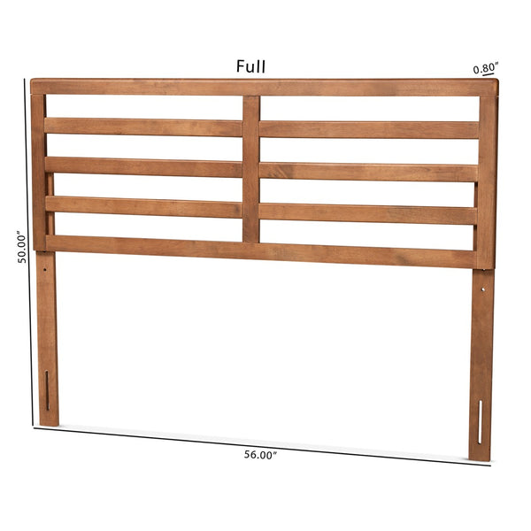 Baxton Studio Baxton Studio Modern Ash Walnut Wood Headboard for Twin Beds - Adjustable Height & Stylish Design Akemi Full MG9729-Ash Walnut-HB-Full