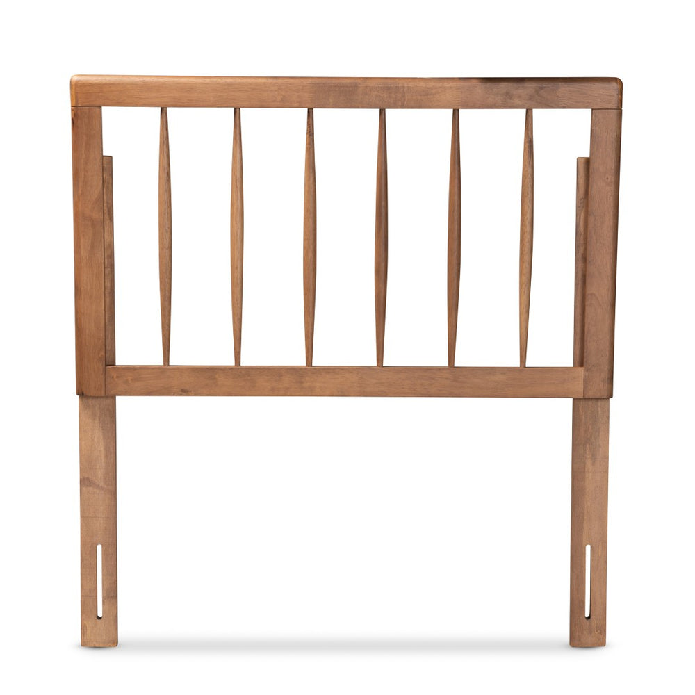 Baxton Studio Baxton Modern Ash Walnut Headboard - Sleek Spindle Design for Twin Beds, Stylish & Space-Saving Valin Twin MG9730-Ash Walnut-HB-Twin