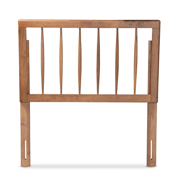 Baxton Studio Baxton Modern Ash Walnut Headboard - Sleek Spindle Design for Twin Beds, Stylish & Space-Saving Valin Twin MG9730-Ash Walnut-HB-Twin