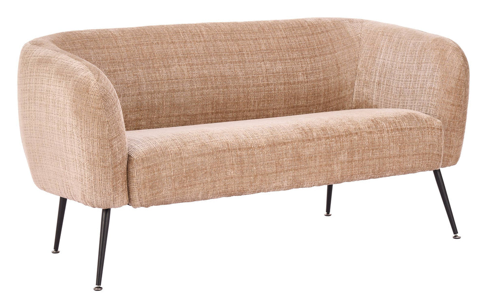 Zuo Modern Racine Chenille Loveseat Compact Two Seat Sofa with Steel Legs for Modern Living 111082