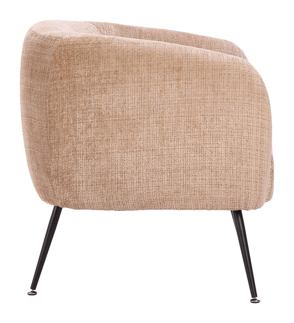 Racine Chenille Upholstered Accent Chair with Steel Legs for Modern Living Rooms