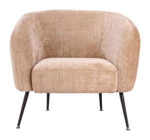 Racine Chenille Upholstered Accent Chair with Steel Legs for Modern Living Rooms
