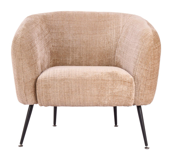 Racine Chenille Upholstered Accent Chair with Steel Legs for Modern Living Rooms