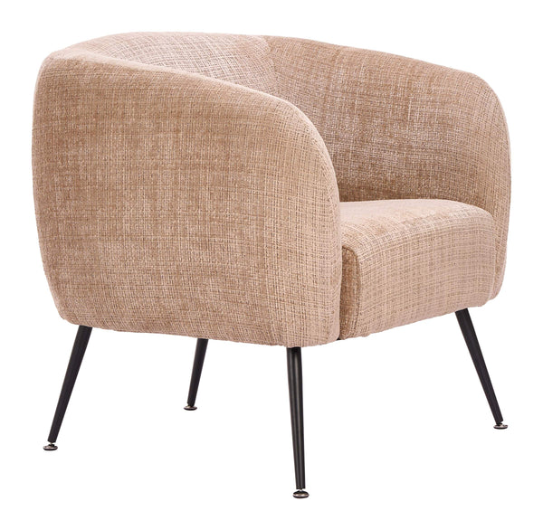 Racine Chenille Upholstered Accent Chair with Steel Legs for Modern Living Rooms