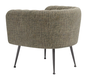Deco Accent Chair Chenille Tweed Upholstered Art Living Room Lounge Seat