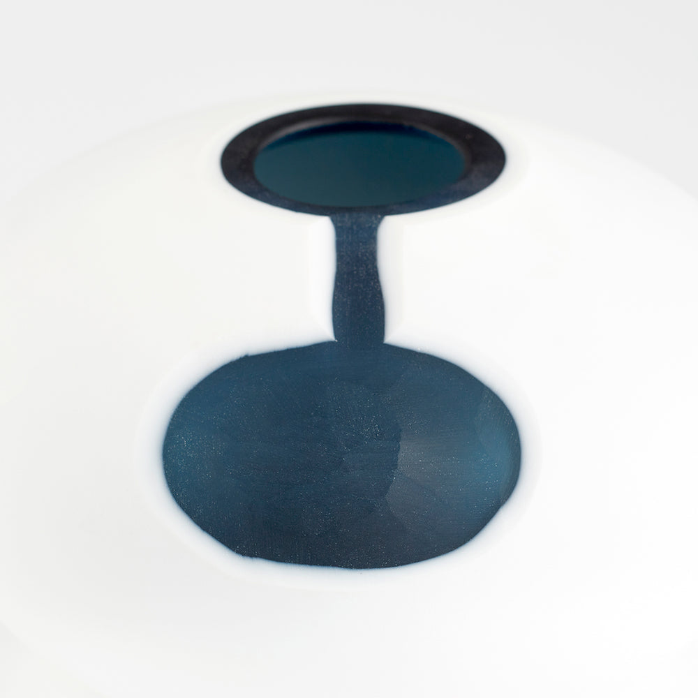 Oracle Vase Blue and White 11108 Cyan Design