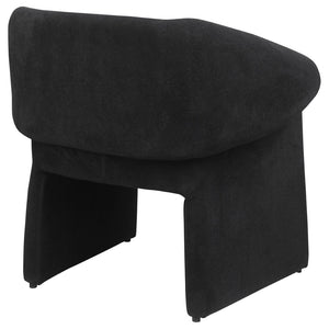 English Elm Mcdonald Sculptural Suede Accent Chair with Folded Arms for Modern Living Spaces B062P451700
