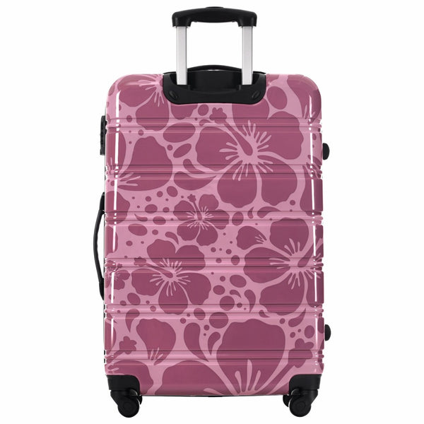 English Elm Hardshell Polycarbonate Luggage Set Three Piece Tsa Lock Spinner Travel Suitcases Pink Purple N732P306618H